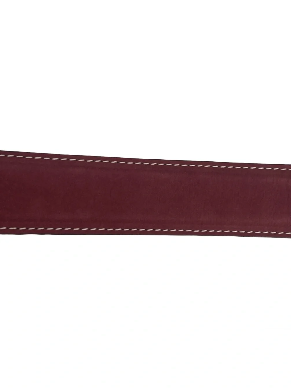 Links & Kings Italian Nubuck Leather Golf Belt Burgundy Handcrafted 50 XL XXL 46
